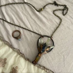 Handmade Custom Crystal Ring and Necklace Set